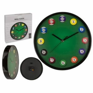 Billard Wanduhr rund Ø30cm